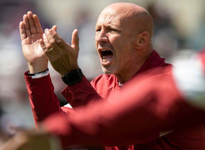 Alabama associate defensive coordinator / safety coach Charles Kelly before the Texas A&M game at Kyle Field in College Station, Texas on Saturday October 12, 2019. Kelly601